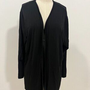 Karen Kane Black Knit Single Button Cardigan